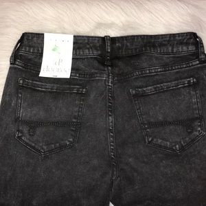 Decree Super Skinny Distressed Grey Black Wash